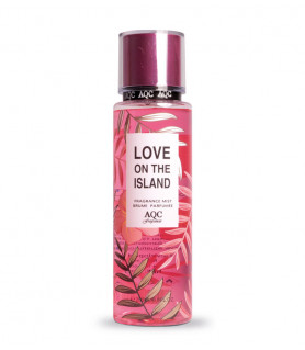 BODY MIST LOVE ON THE ISLAND AQC FRAGRANCES 200ML - PARFUMS | Kcosmétique le grossiste cosmétique pas cher, maquillage et parfum discount n°1 en France