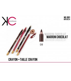 CRAYON + TAILLE CRAYON YES LOVE CHOCOLAT - Kcosmétique Grossiste Maquillage