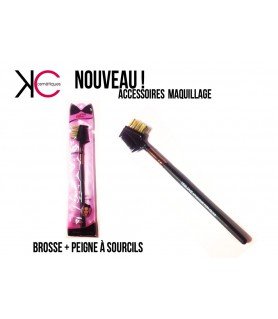 PINCEAU BROSSE + PEIGNE SOURCILS YL8023 - ACCESSOIRES | Kcosmétique le grossiste cosmétique pas cher, maquillage et parfum discount n°1 en France