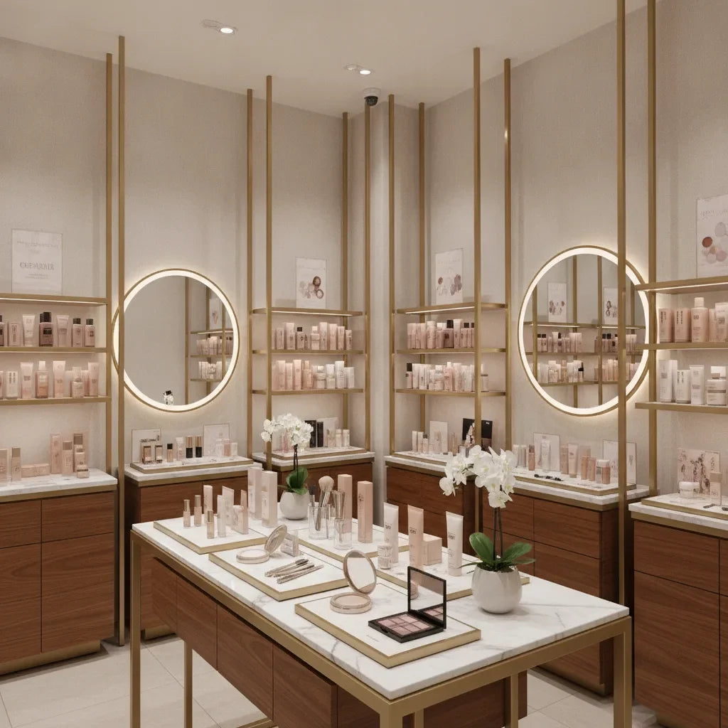 Agencement boutique beauté merchandising – guide 2026