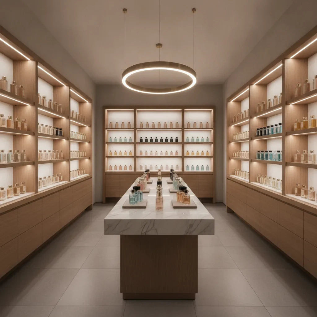 Présentation parfum en boutique | Guide merchandising