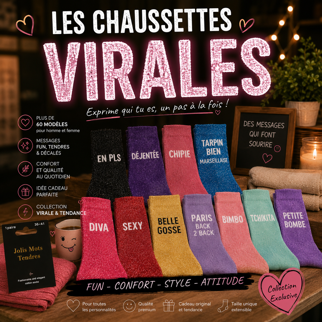 LES CHAUSSETTES VIRALES