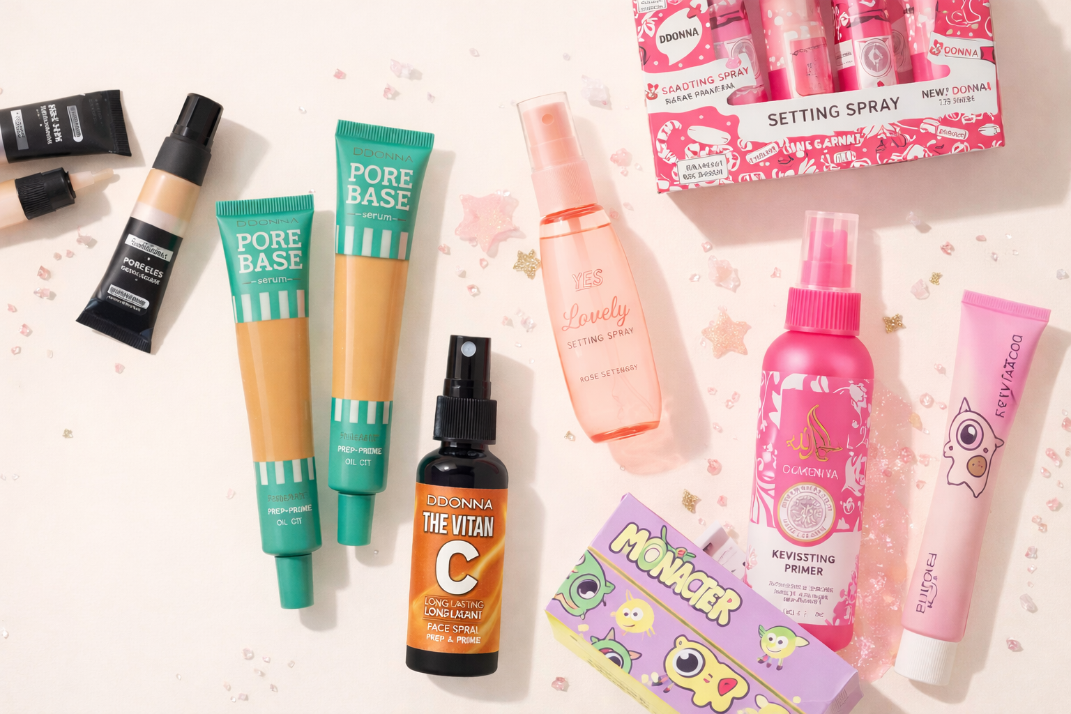 Base de teint et fixateur