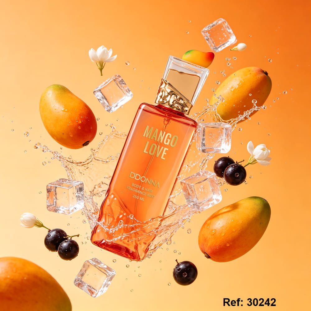 Lot de 6 pièces - Brume Corps & Cheveux "Mango Love " 250ml - D'Donna