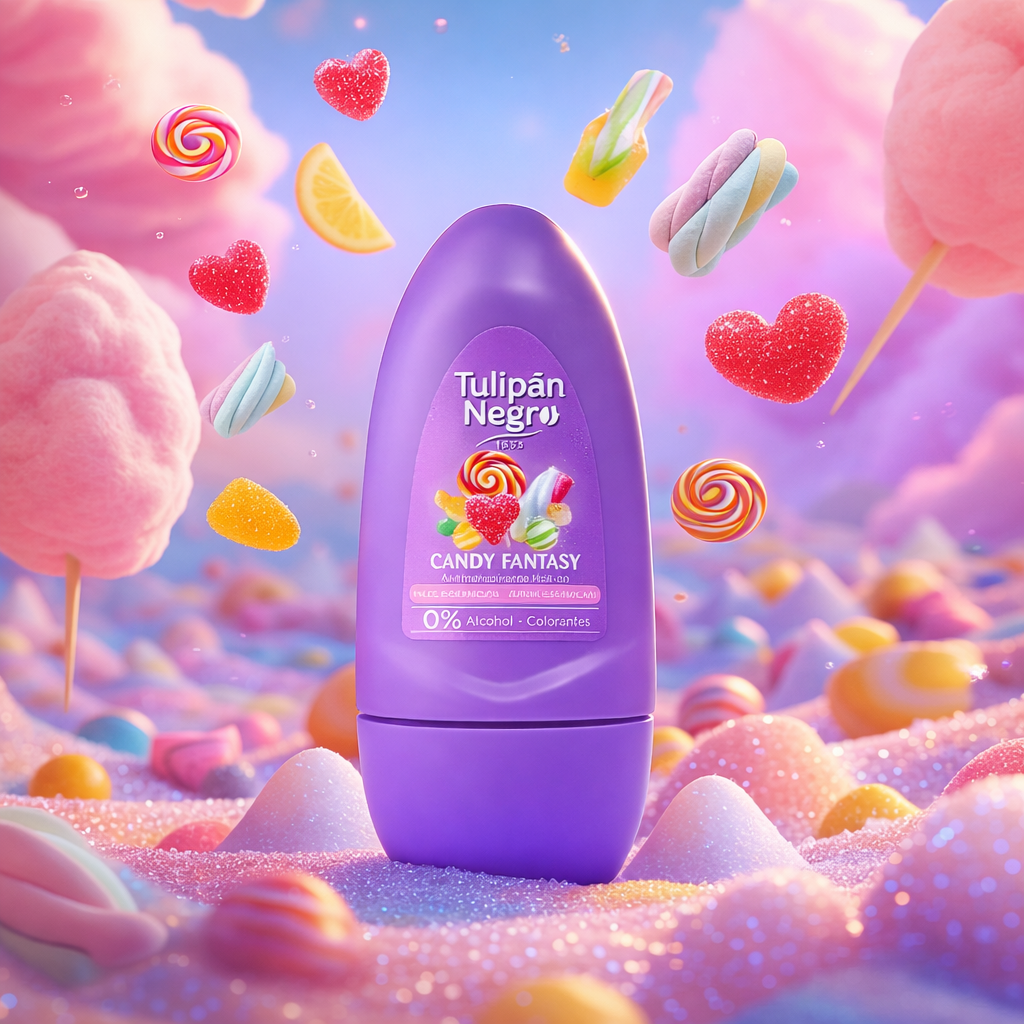 6-Piece Set - Candy Fantasy Gourmet Roll-On Deodorant 50ml - Tulipan Negro