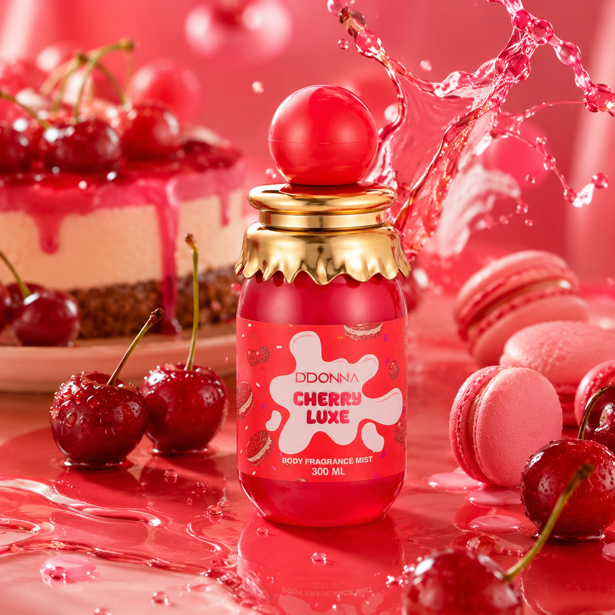 Lot de 6 Pièces - Brume Gourmande Cherry Luxe 300ml - D'Donna