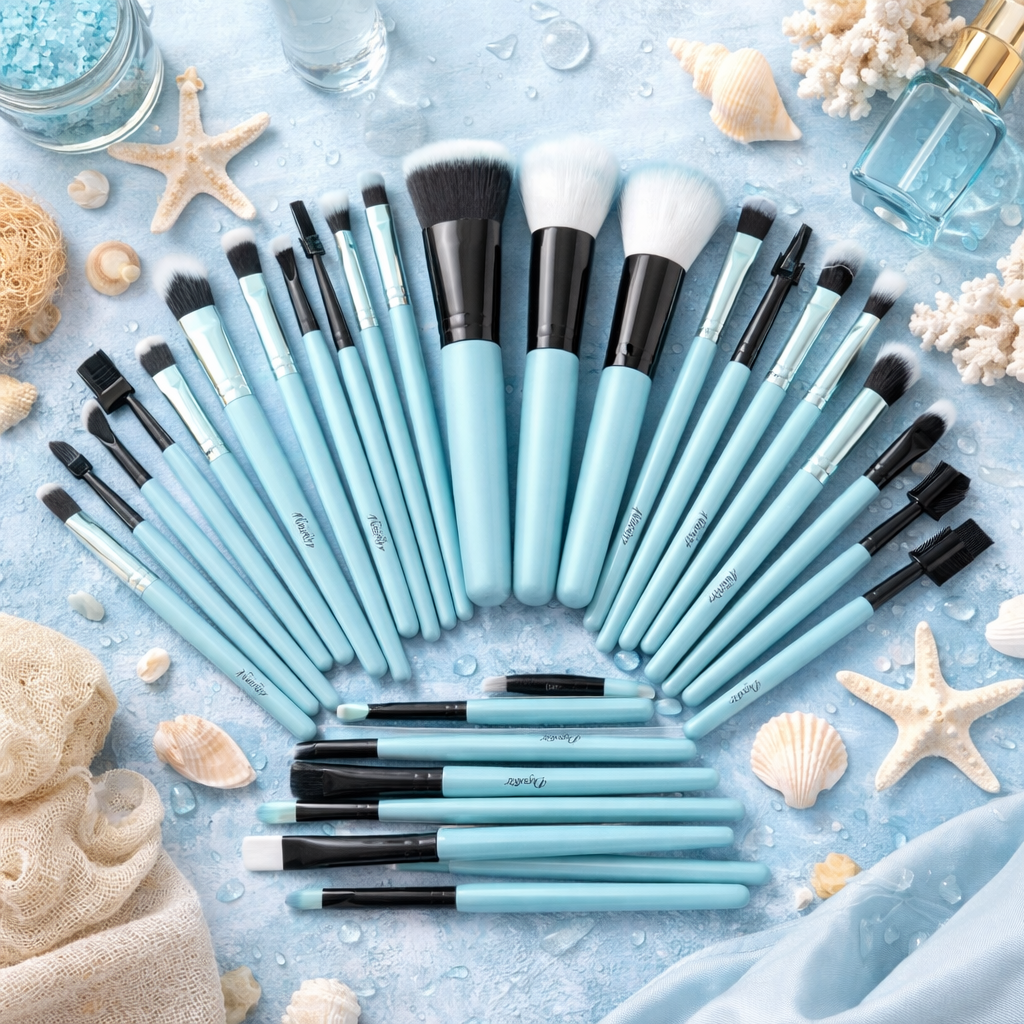 Set of 4 Pieces - Complete Makeup Brushes - Daxgstar