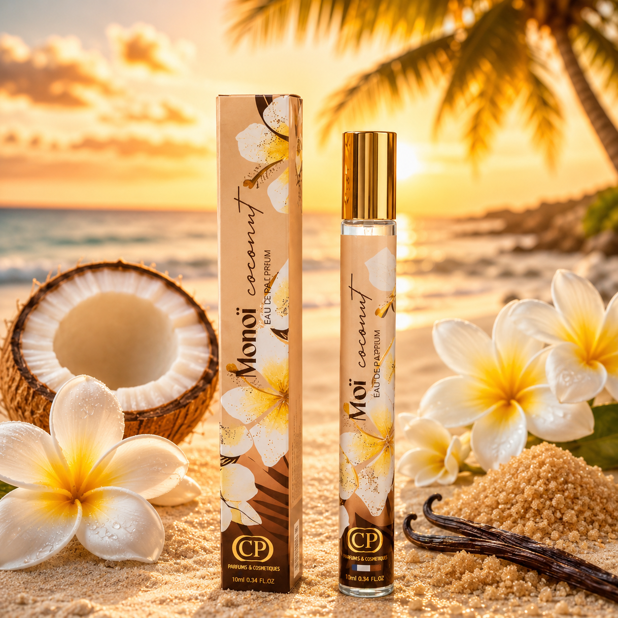 Lot de 24 Pièces - Eau de Parfum Monoi Coconut 35ml - Collection Platinium