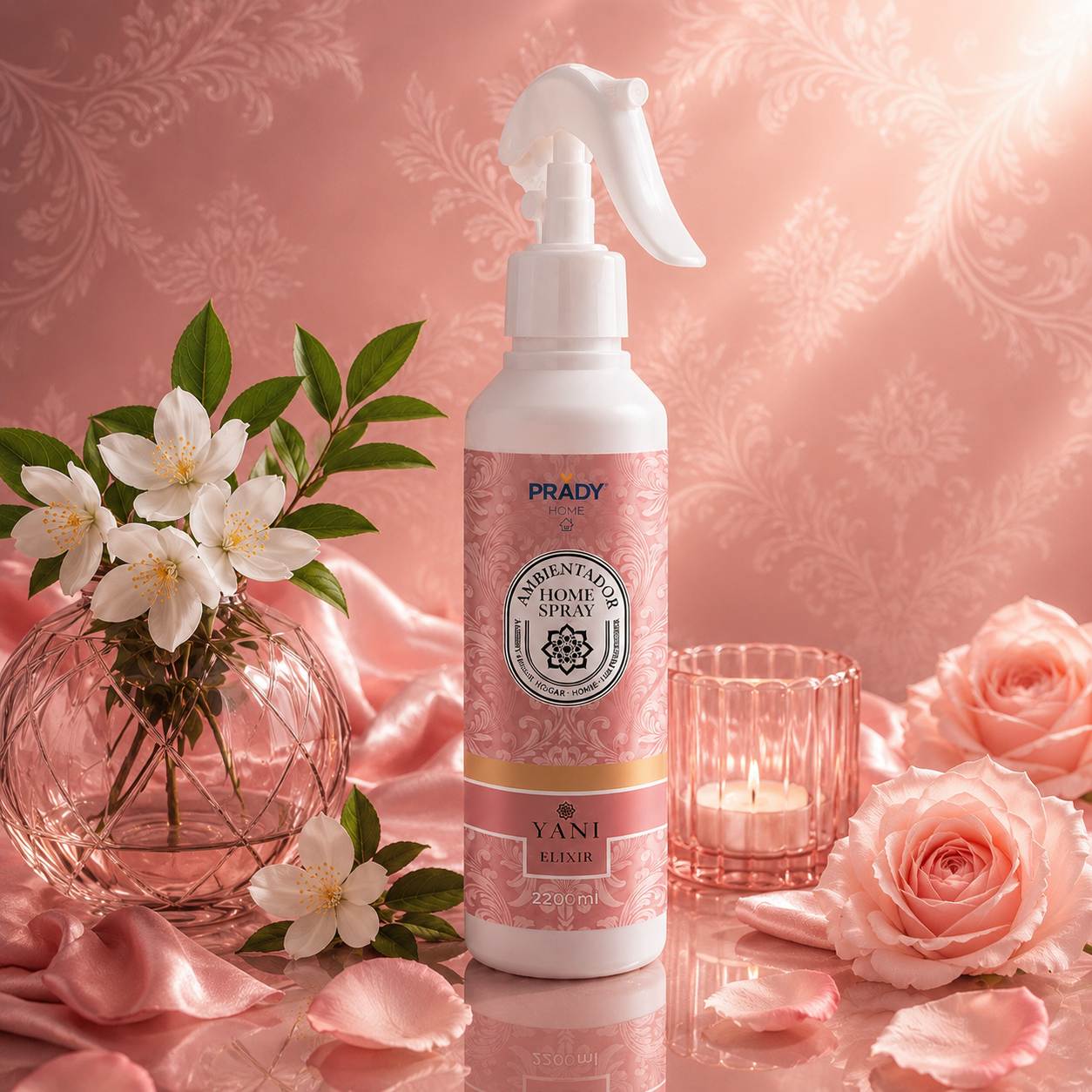 Lot de 6 Pièces - Spray Ambiance & Tissu Yani Elixir 220ml - Prady