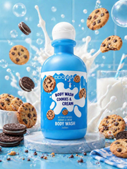 Lot de 6 Pièces - Gel Douche 280ml Cookies & Cream - D’Donna