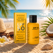 Lot de 6 Pièces - Sérum Solaire Visage SPF50 Anti-Âge à l’Acide Hyaluronique  30ml – Biovène Barcelona