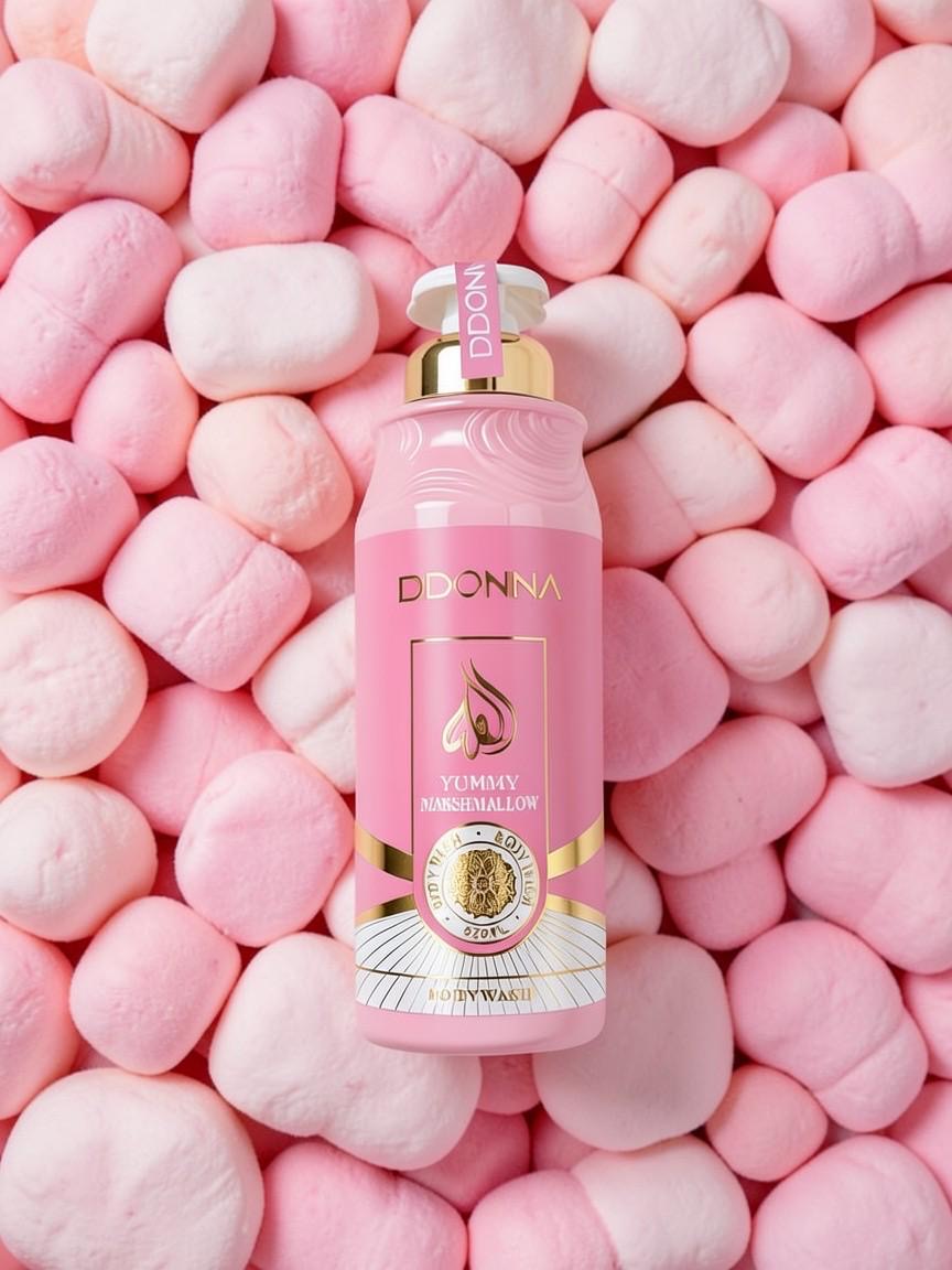 Lot de 6 Pièces - Gel Douche Yummy Marshmallow 520ml - D’Donna