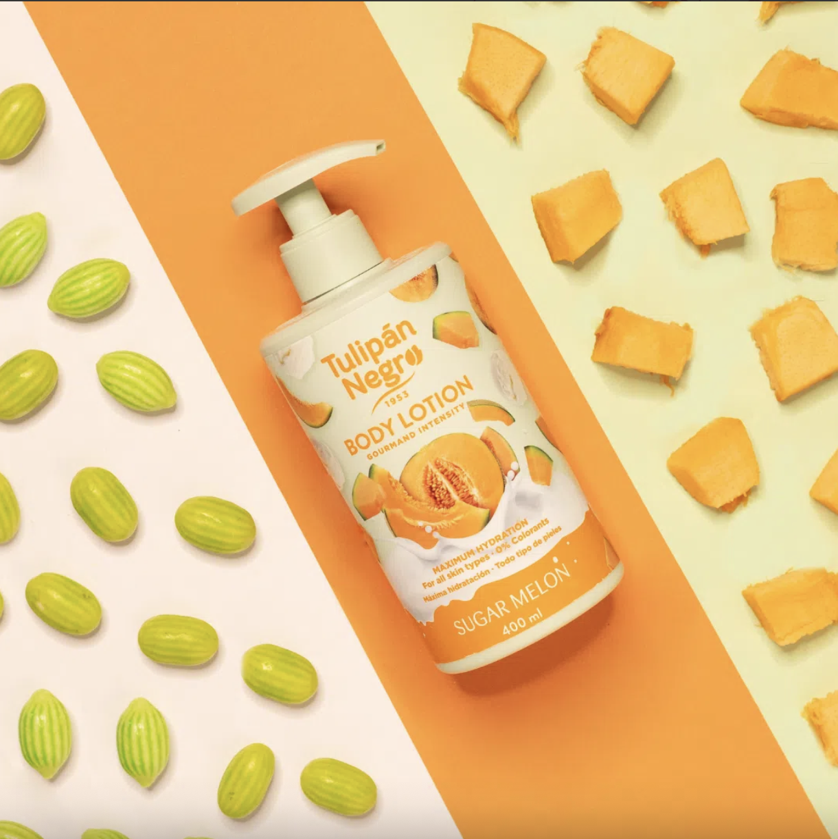 Lotion crème pour le corps tulipan negro sugar melon 400ML