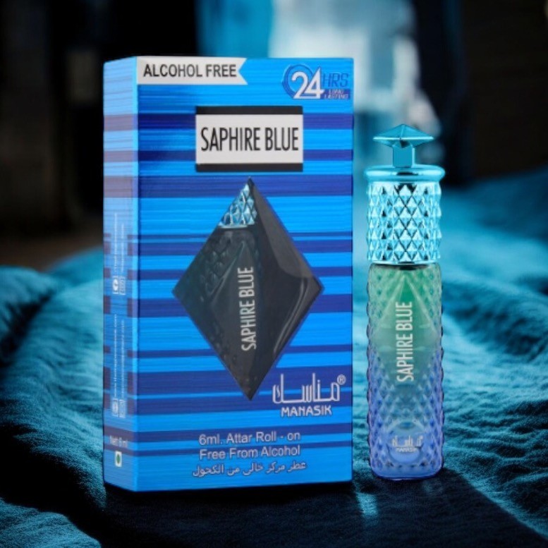Concentré de parfum dubai roll on saphire blue