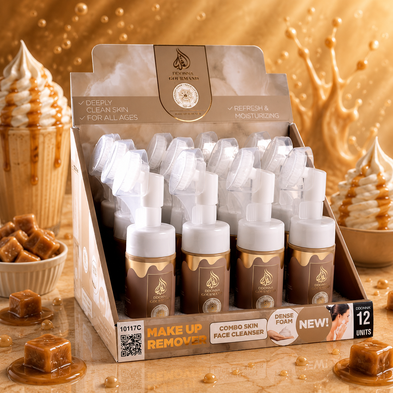 Lot de 12 Pièces - Mousse Nettoyante Parfum Gourmand 100ml - D'Donna
