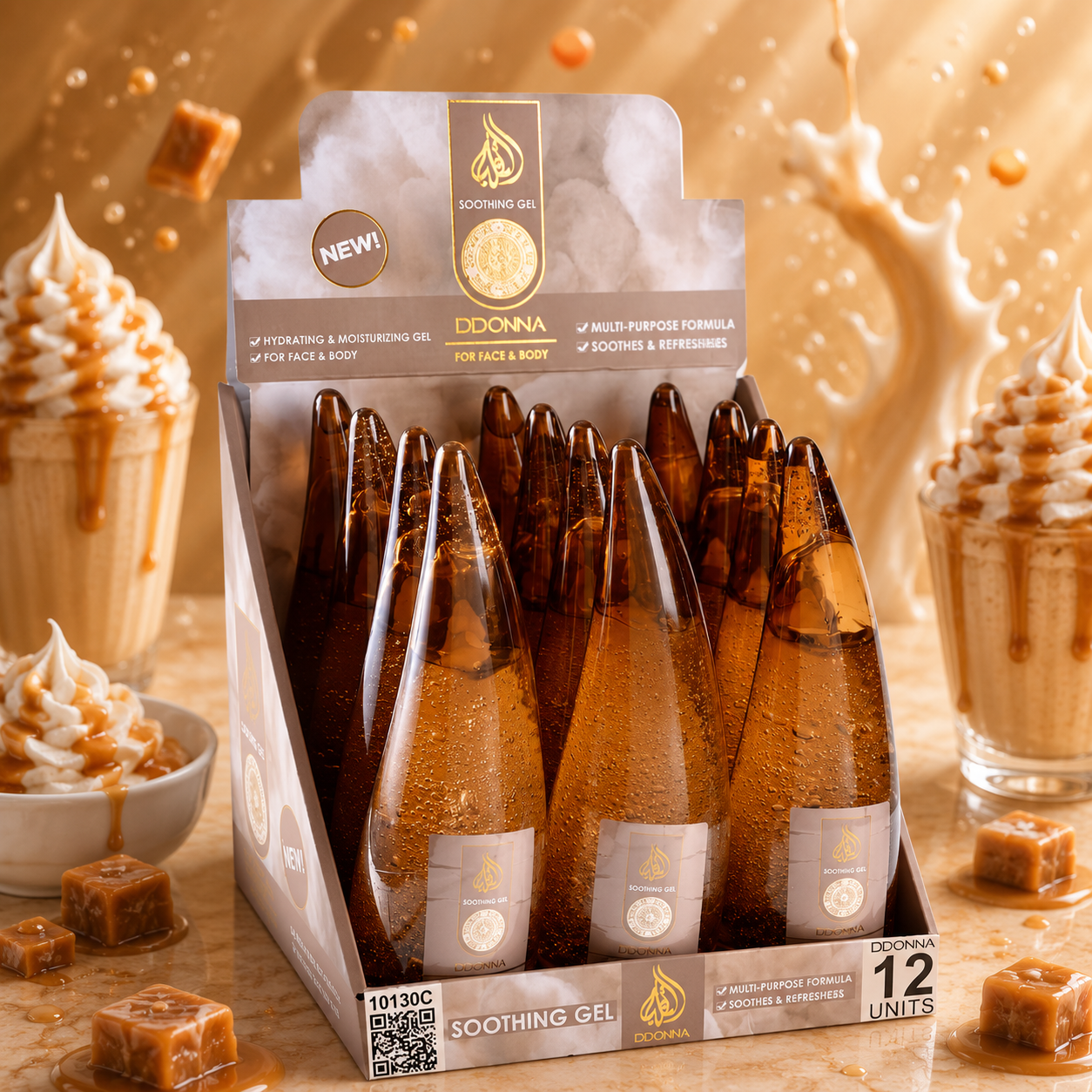 Lot de 8 Pièces - Gel Hydratant Parfum Gourmand XXL 260ml - D'Donna