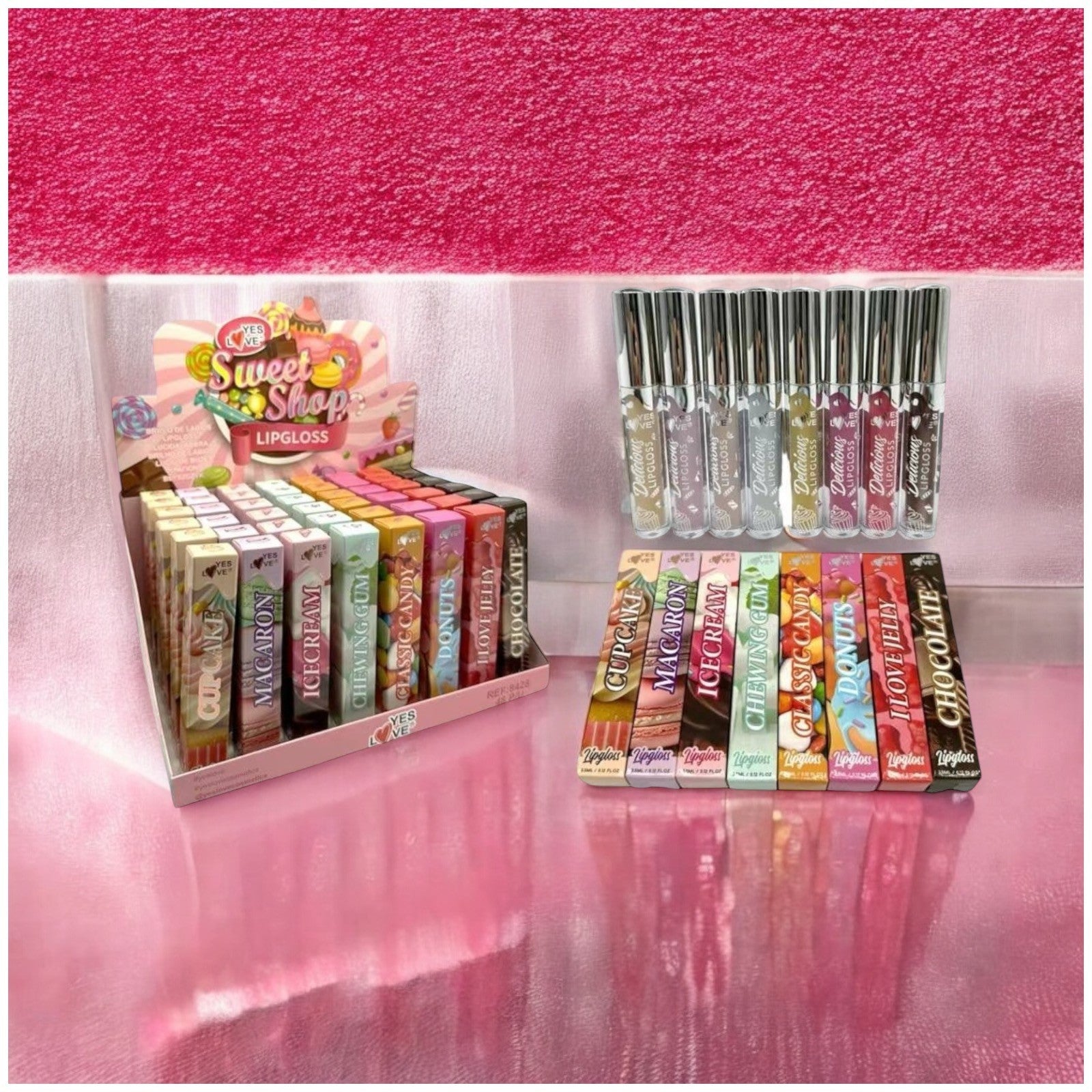 Pack of 48 delicious lip glosses from yes love 8428 