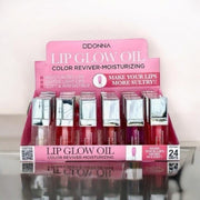 Set of 24 - Lip Glow Oil Ultra Shine 6 Colors - D'Donna
