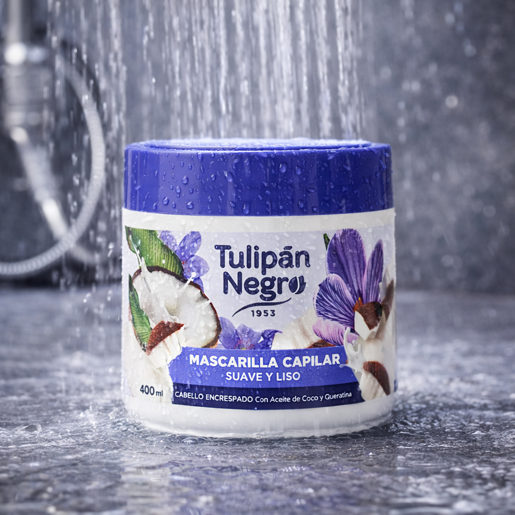 Set of 6 Pieces - Smoothing Hair Mask 400 ML – Coconut & Keratin - Tulipan Negro