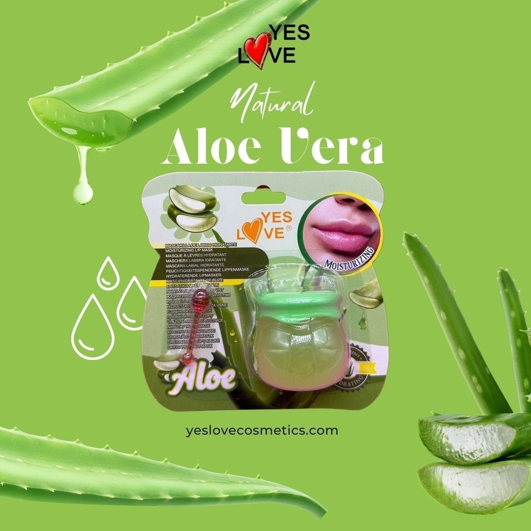 Lot de 24 - Masque hydratant pour les lèvres aloe vera yes love