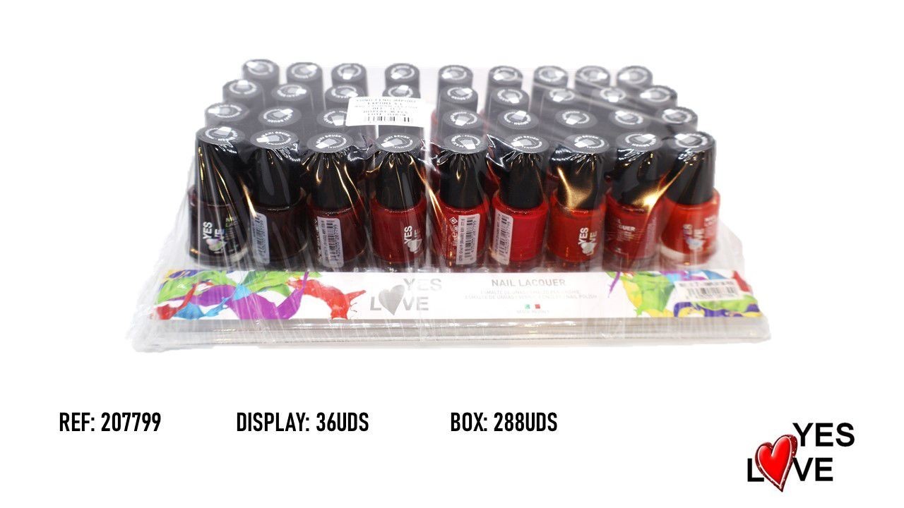 Set of 36 Pieces - Matte Nail Polish Made in Italy - No. 7 Yes Love