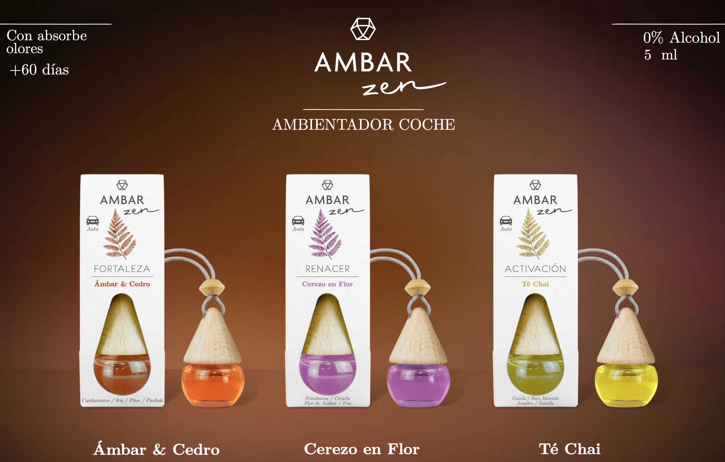 Lot de 14 désodorisant voiture zen de chez ambar fleur de cerisier