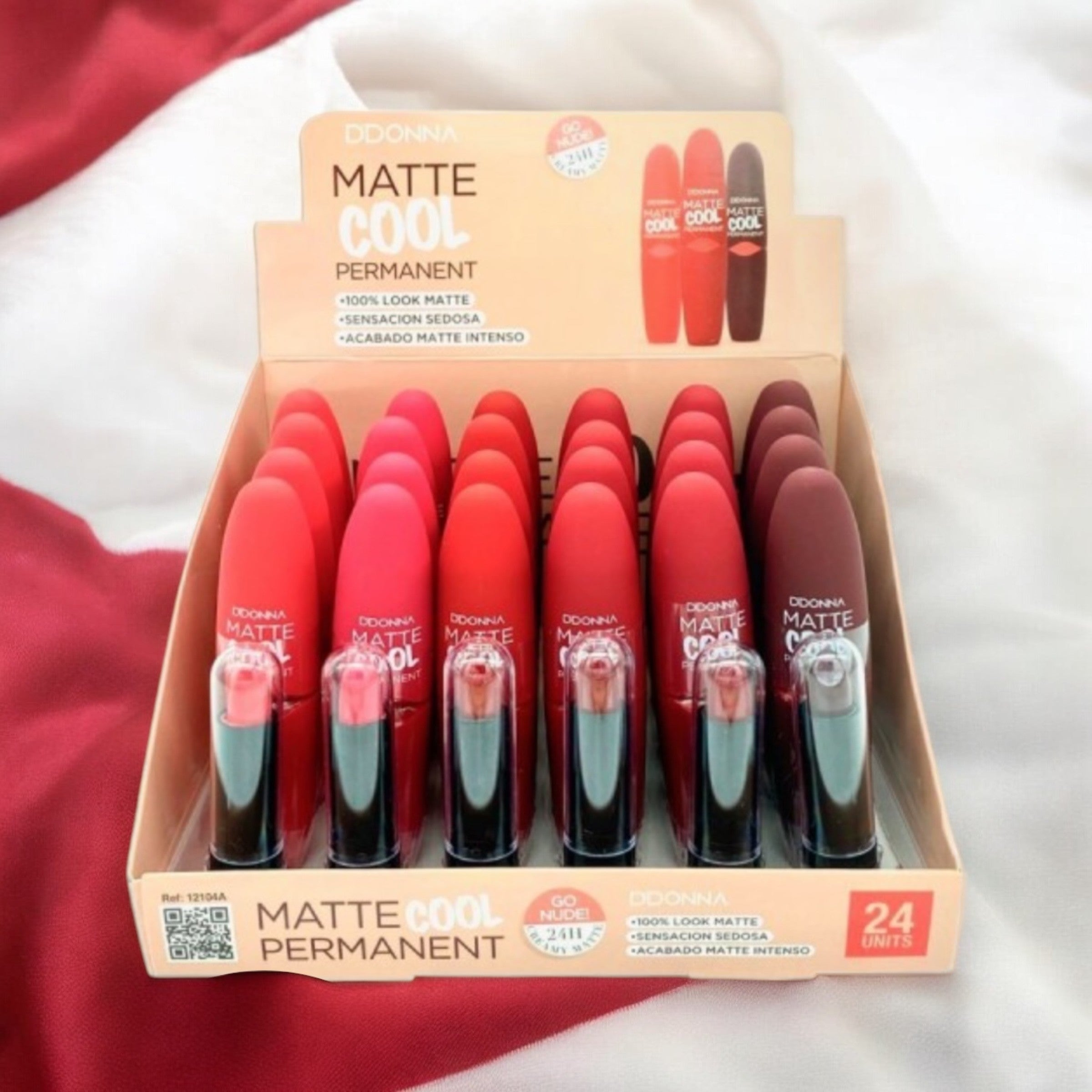 Donna's Cool Matte Permanent Lipstick 12104 a