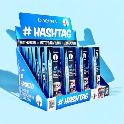 24-Piece Set - Hashtag Eyeliner, Electric Blue, Waterproof - 11251C - D'donna