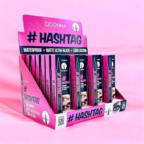 24-Piece Set - Hashtag Eyeliner, Black, Waterproof - 11251A - D'donna
