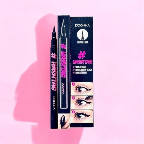 24-Piece Set - Hashtag Eyeliner, Black, Waterproof - 11251A - D'donna