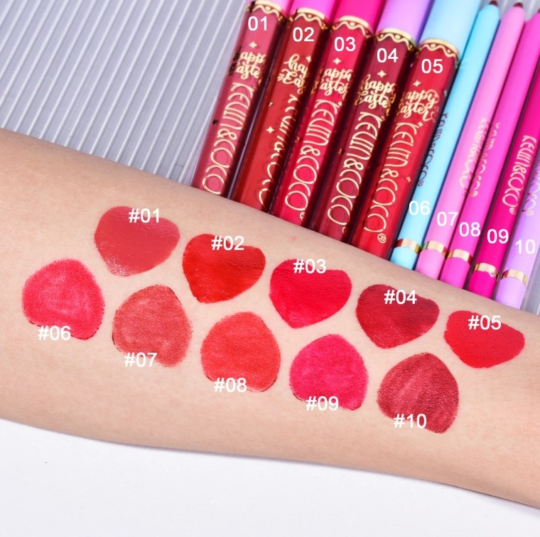 Set of 10 Pieces - Happy Easter Gloss Kit + Contour Pencil - KC223649 - Kevin & Coco