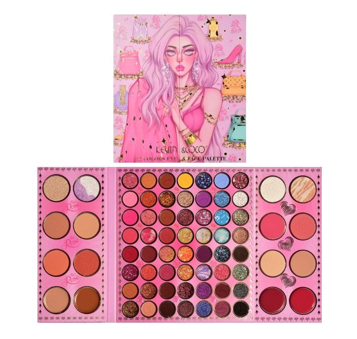 XXL Fashion Nova Girl Palette, 72 colors, Kevin & Coco KC223465