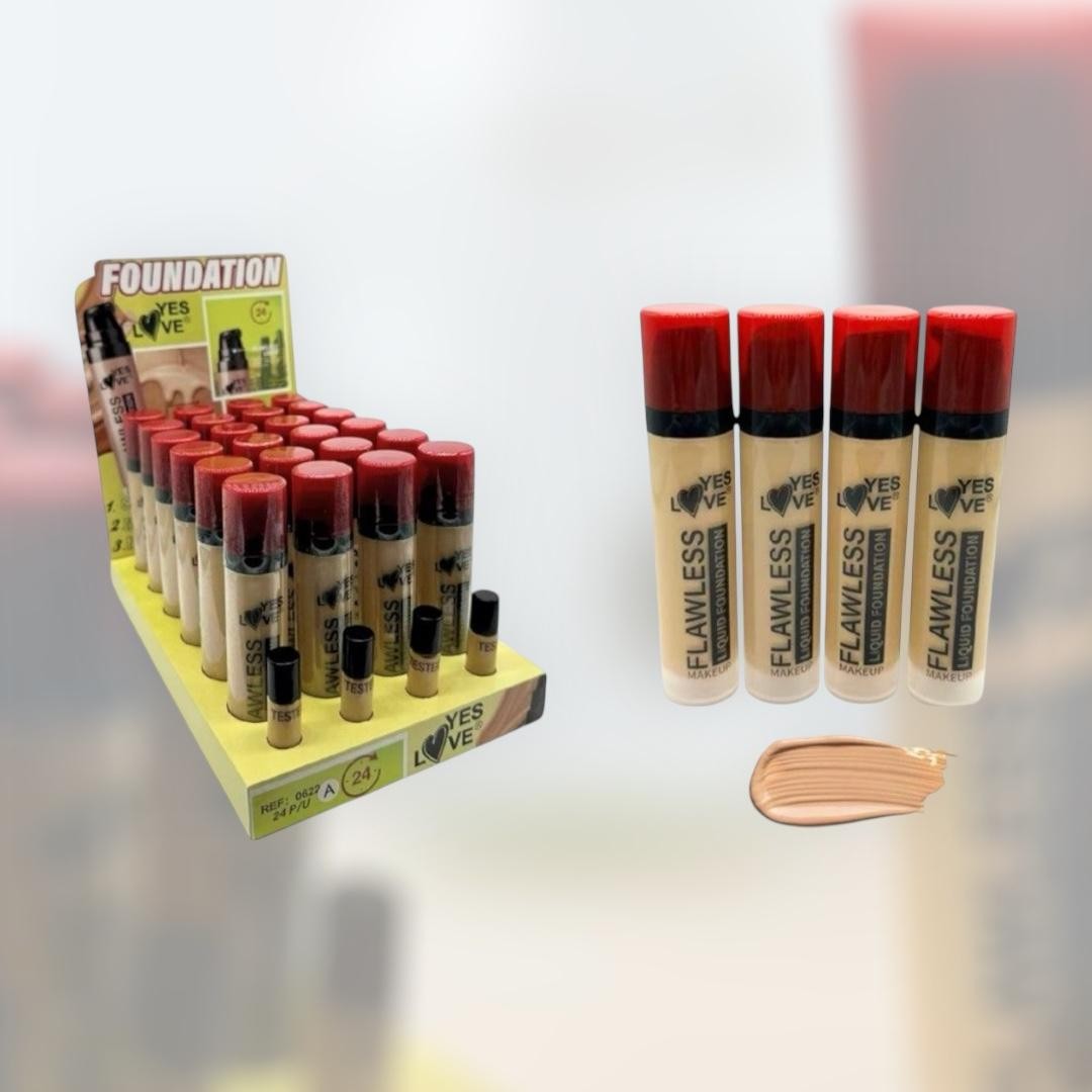 Set of 24 - Flawless Foundation - 0622A - Yes love