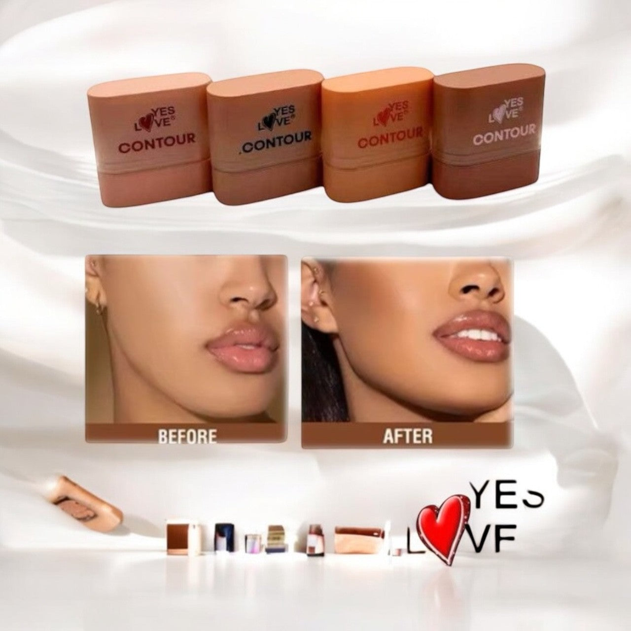 Lot de 24 perfect contour stick - Yes love 0783