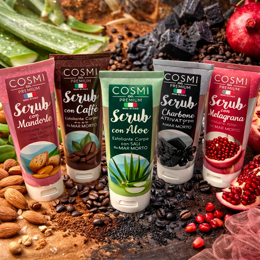 Lot de Pièces - Gommage Corporel 5 Parfums 100ml Cosmi - 40% - Premium