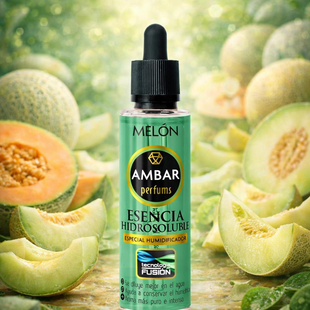 Concentrated essence of amber and melon