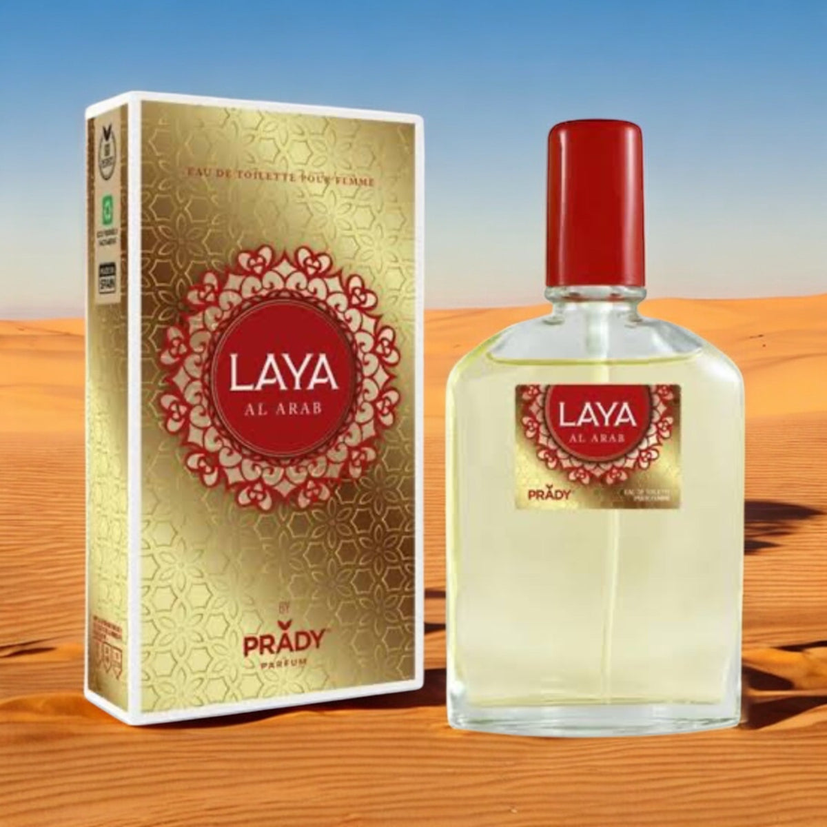 Lot de 6 Pièces - Eau de parfum Laya Al Arab 100ml - Prady