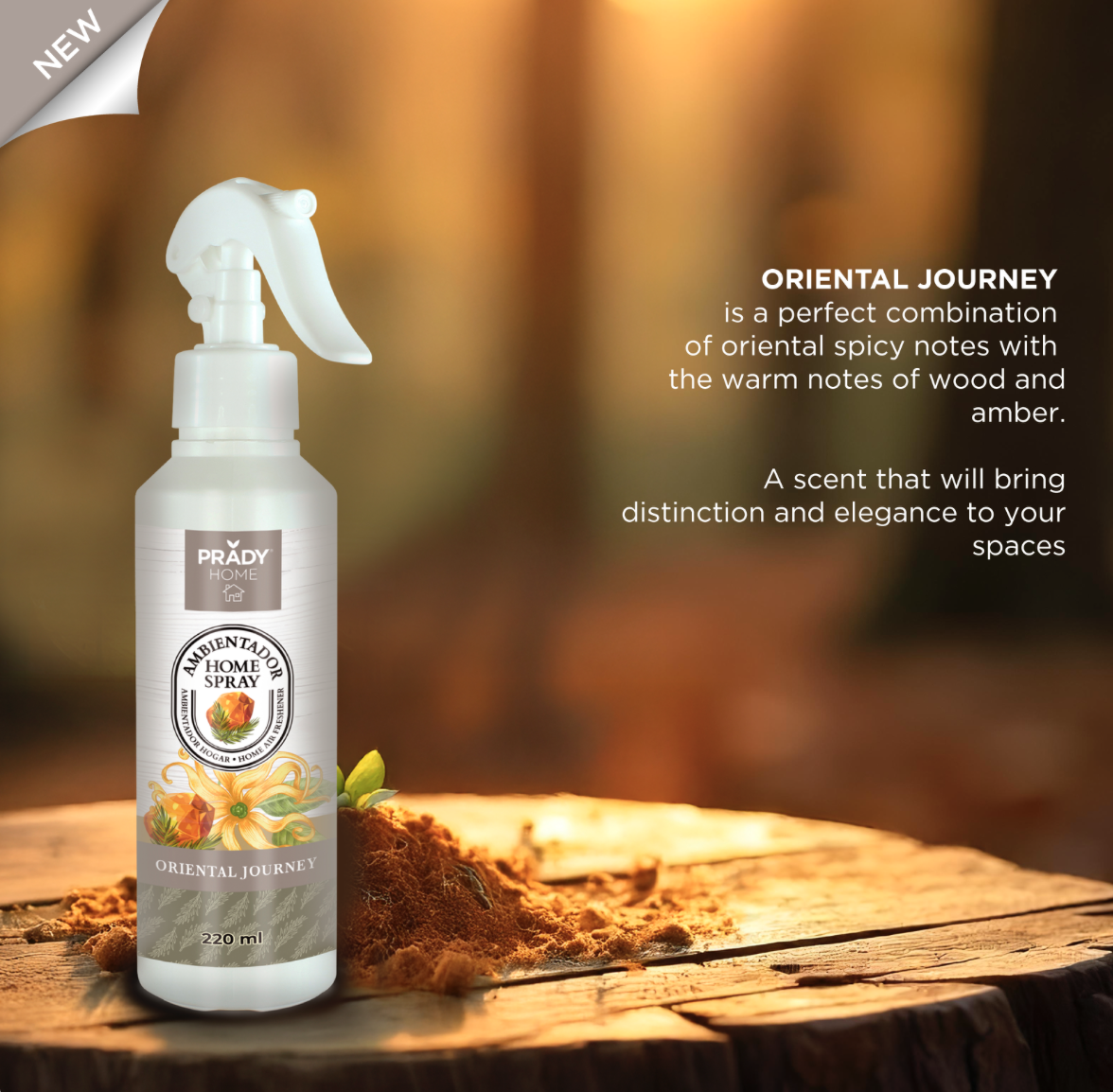 Spray tissu textile et voiture prady oriental journey