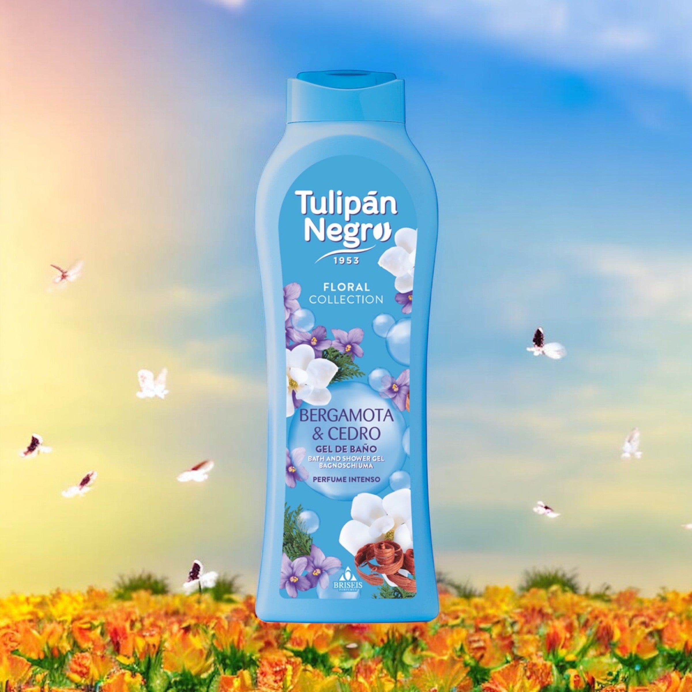 Set of 6 Pieces - Bergamot & Cedar Shower Gel 650ml - Tulipan Negro