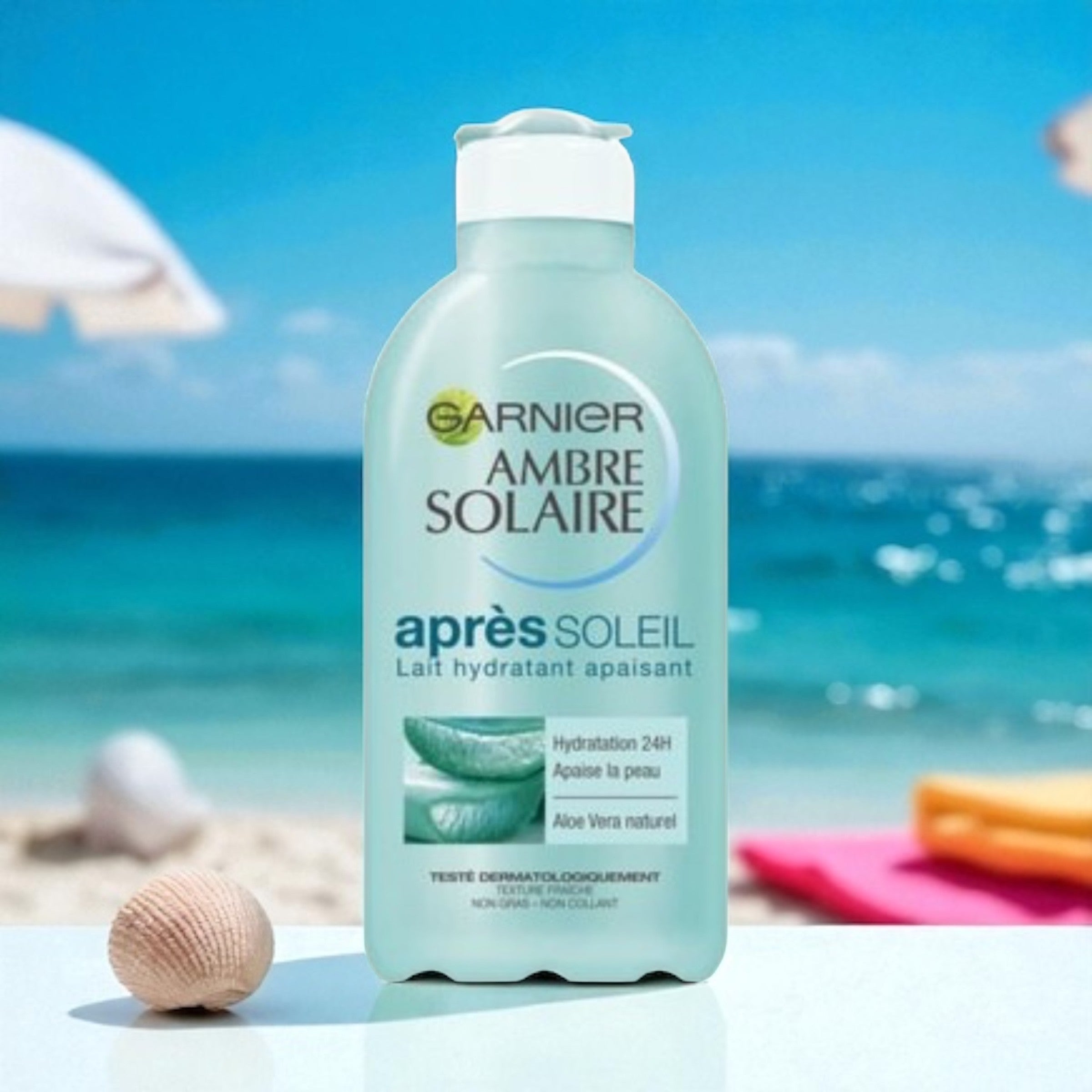 Lot de 6 Pièces - Lait Après Soleil Ambre Solaire à l'Aloe Vera 200ML - Garnier