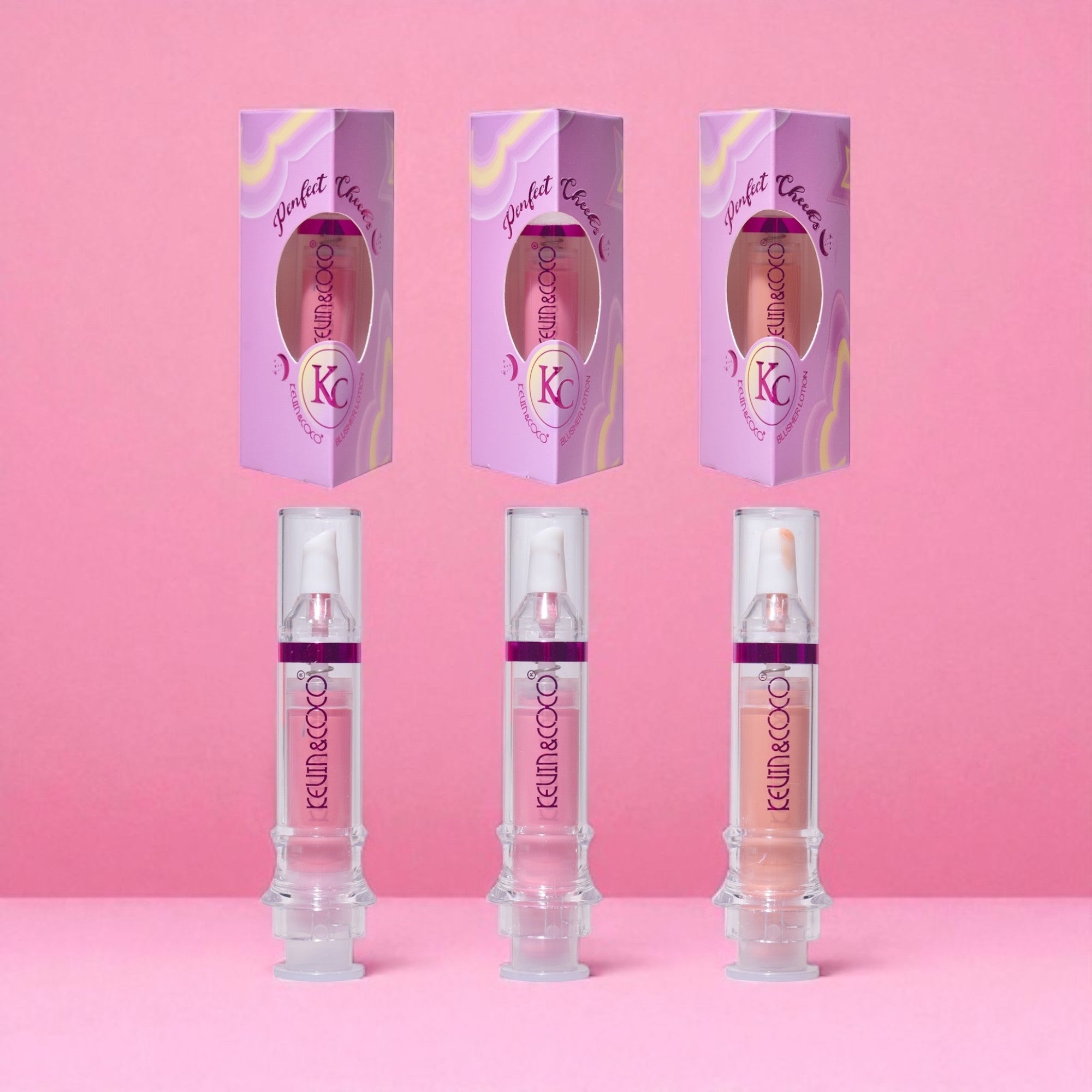 Pack of 6 - Blusher Lotion Perfect Cheeks - KC240258 - Kevin & Coco