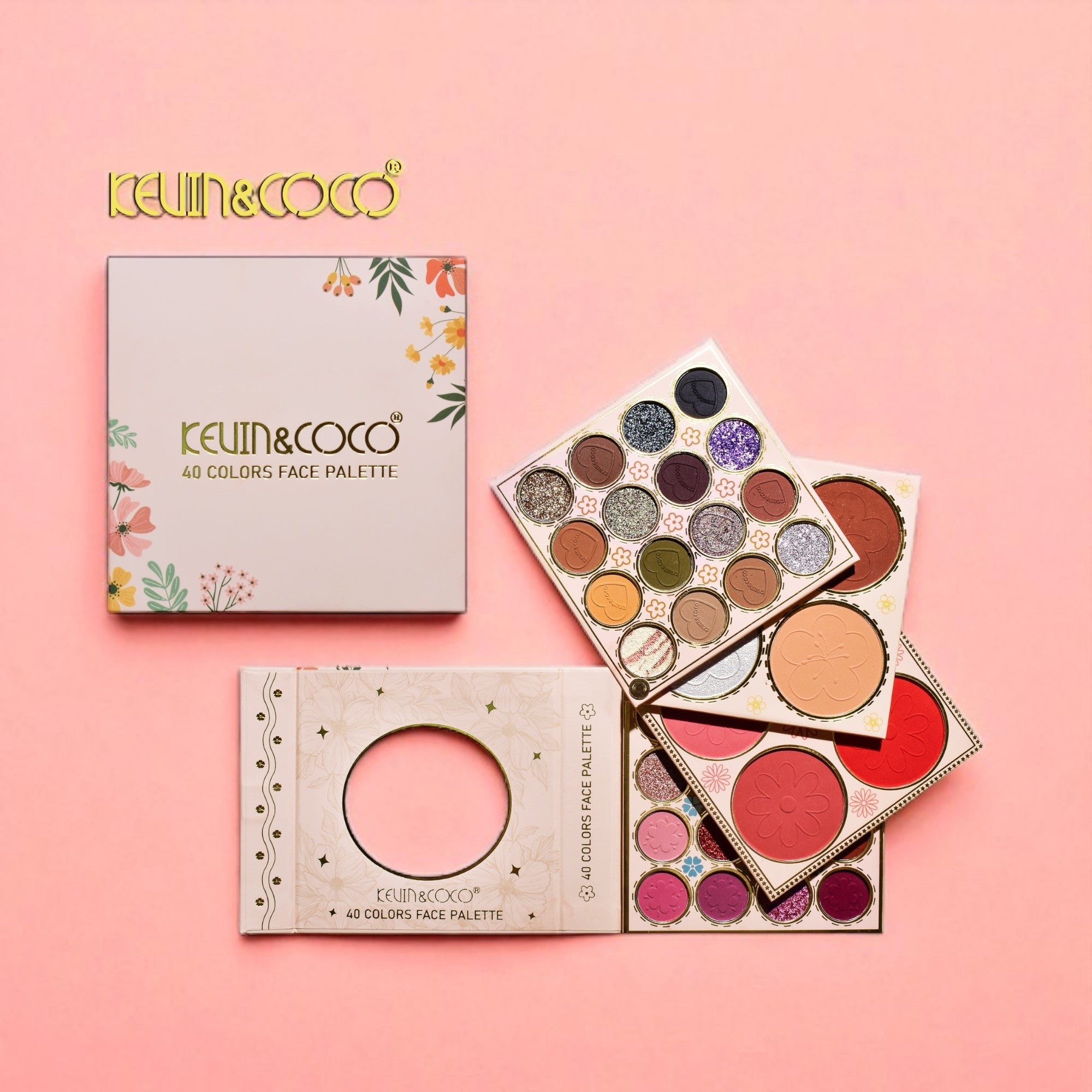 Set of 6 palettes, 40 colors - KC244560 - Kevin & Coco