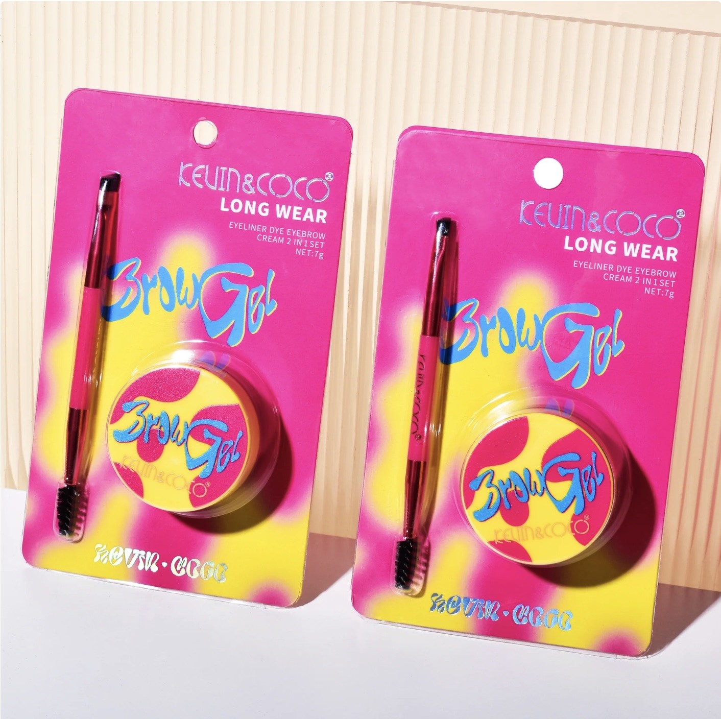 Set of 12 Pieces - Eye liner Dye Eyebrown Cream 2 in 1 - KC244614 - Kevin et coco