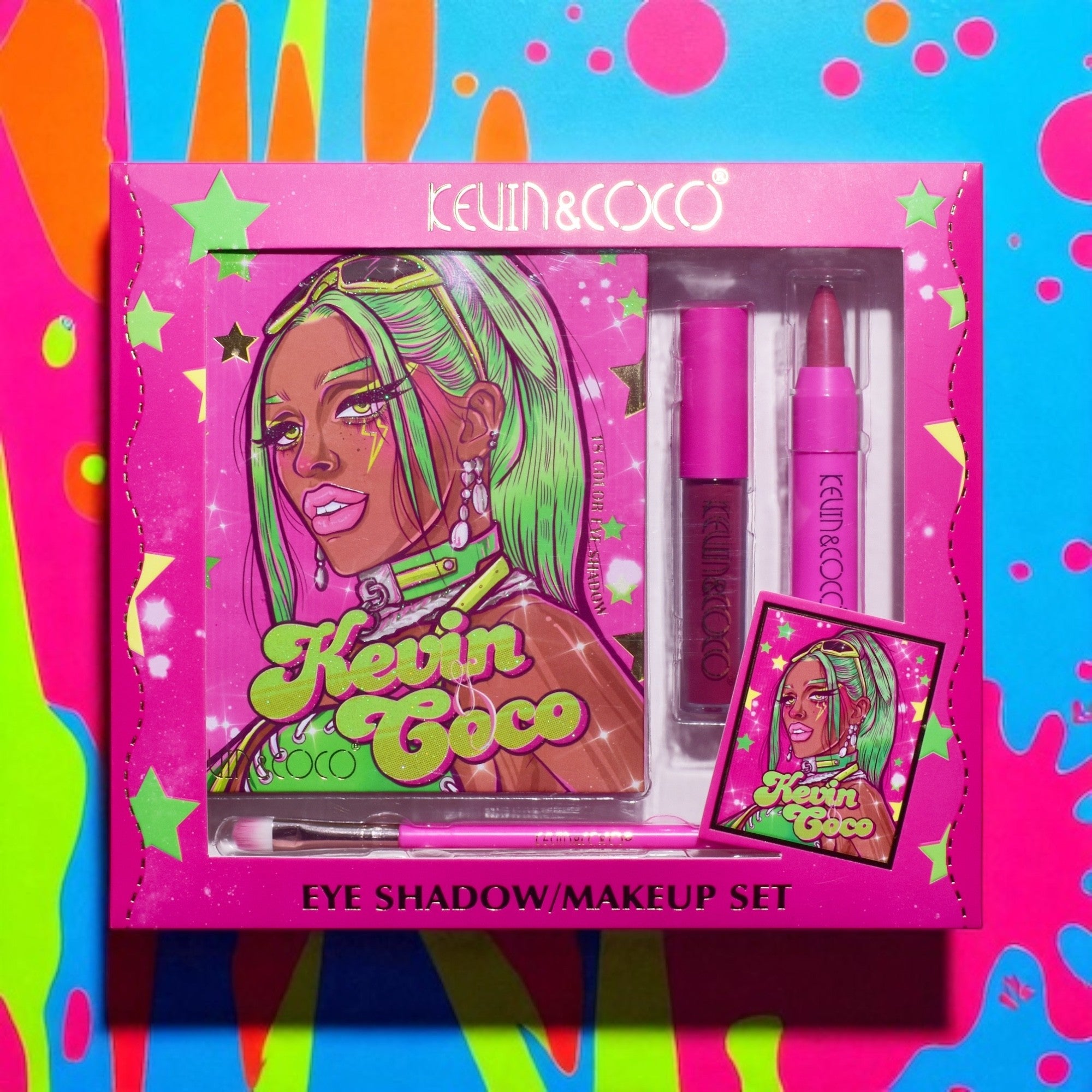 Lot de 6 eye shadow make up set - Chez kevin & coco KC231903