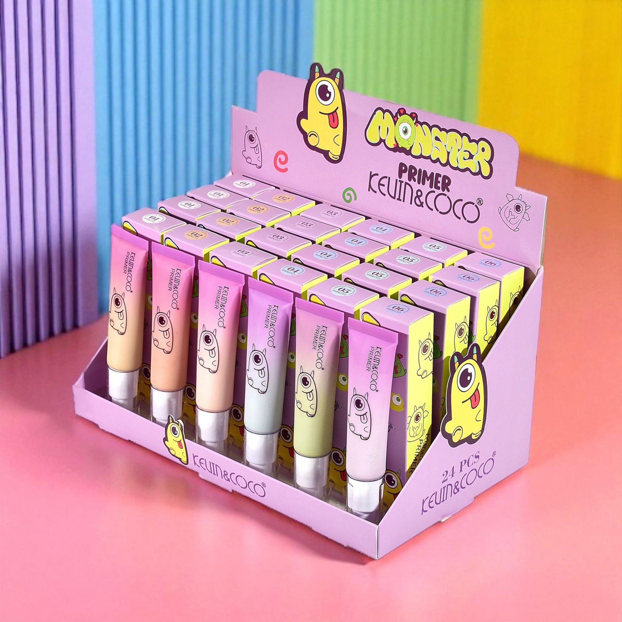 Lot de 24 primer hydratant monster de chez kevin & coco KC245680