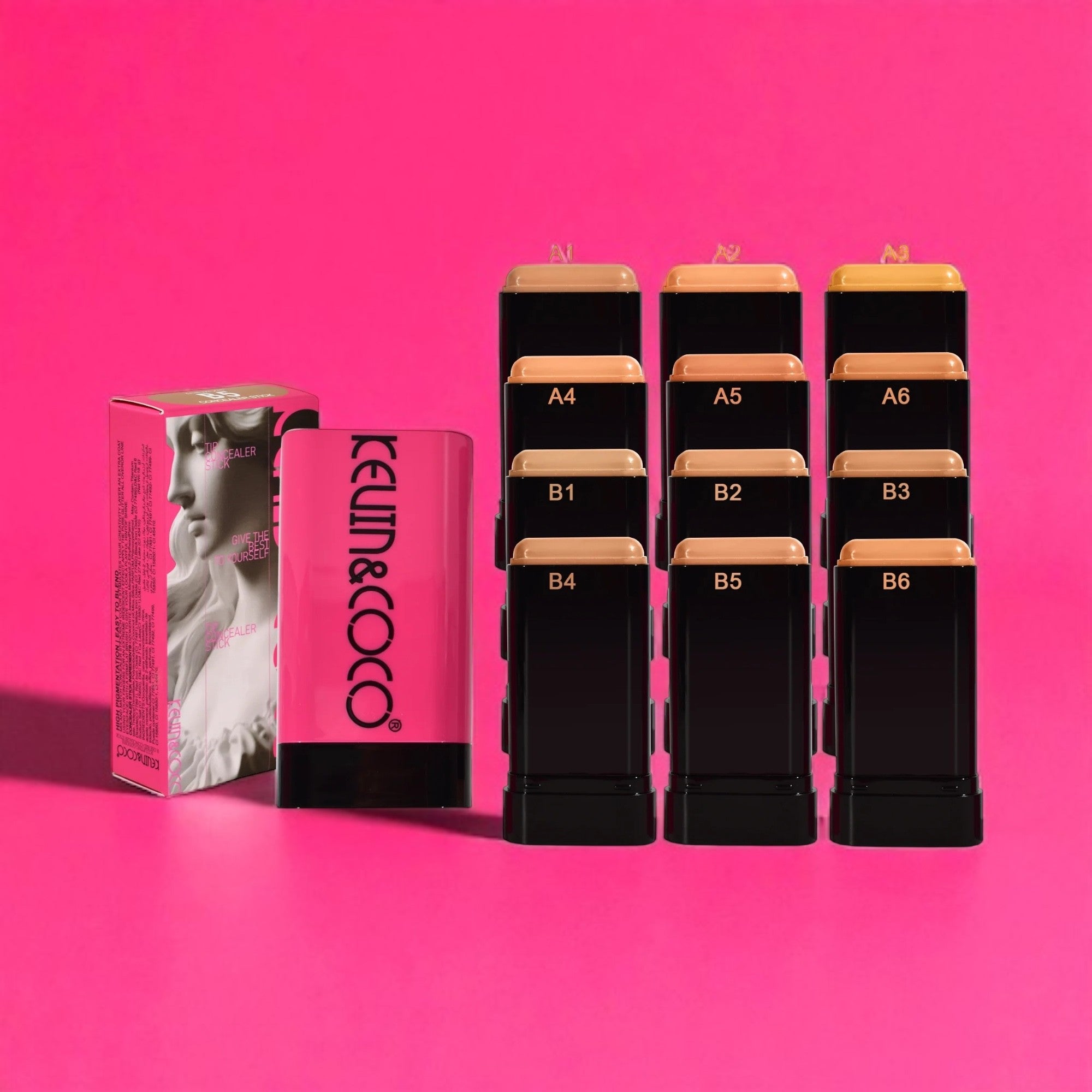 Pack of 12 - 12-Color Stick Foundation - KC244737 - Kevin & Coco