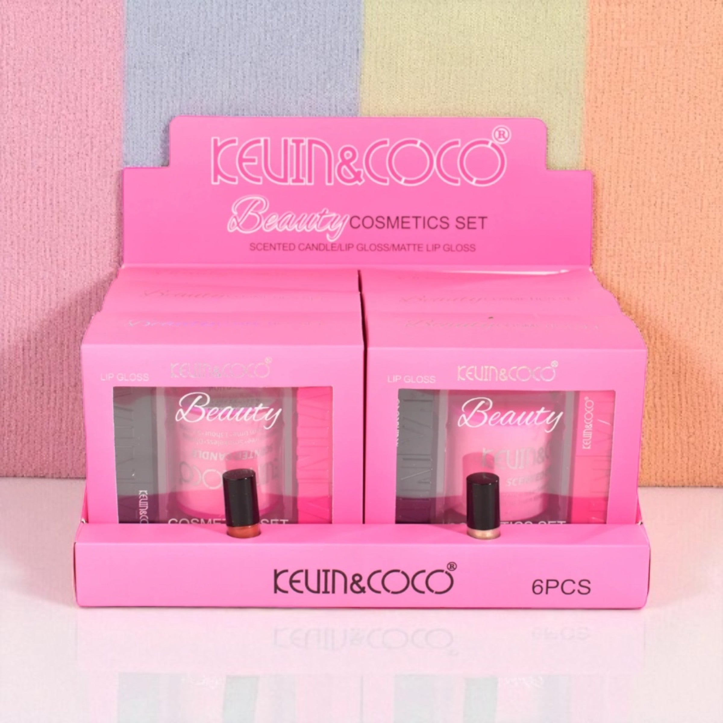 Set 3 pièces kevin & coco gloss + bougie KC247592