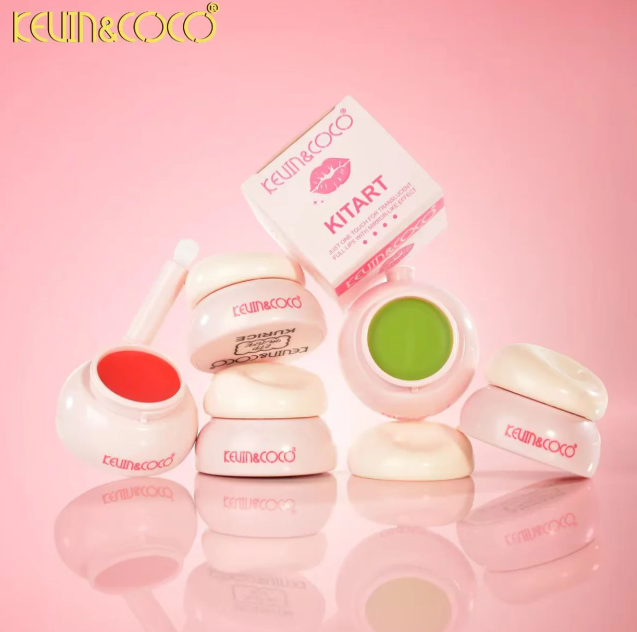 Lot de 12 Pièces - Big Puffball Jamp Lip Gloss - Masque Brillant Effet Repulplant - Kevin & Coco