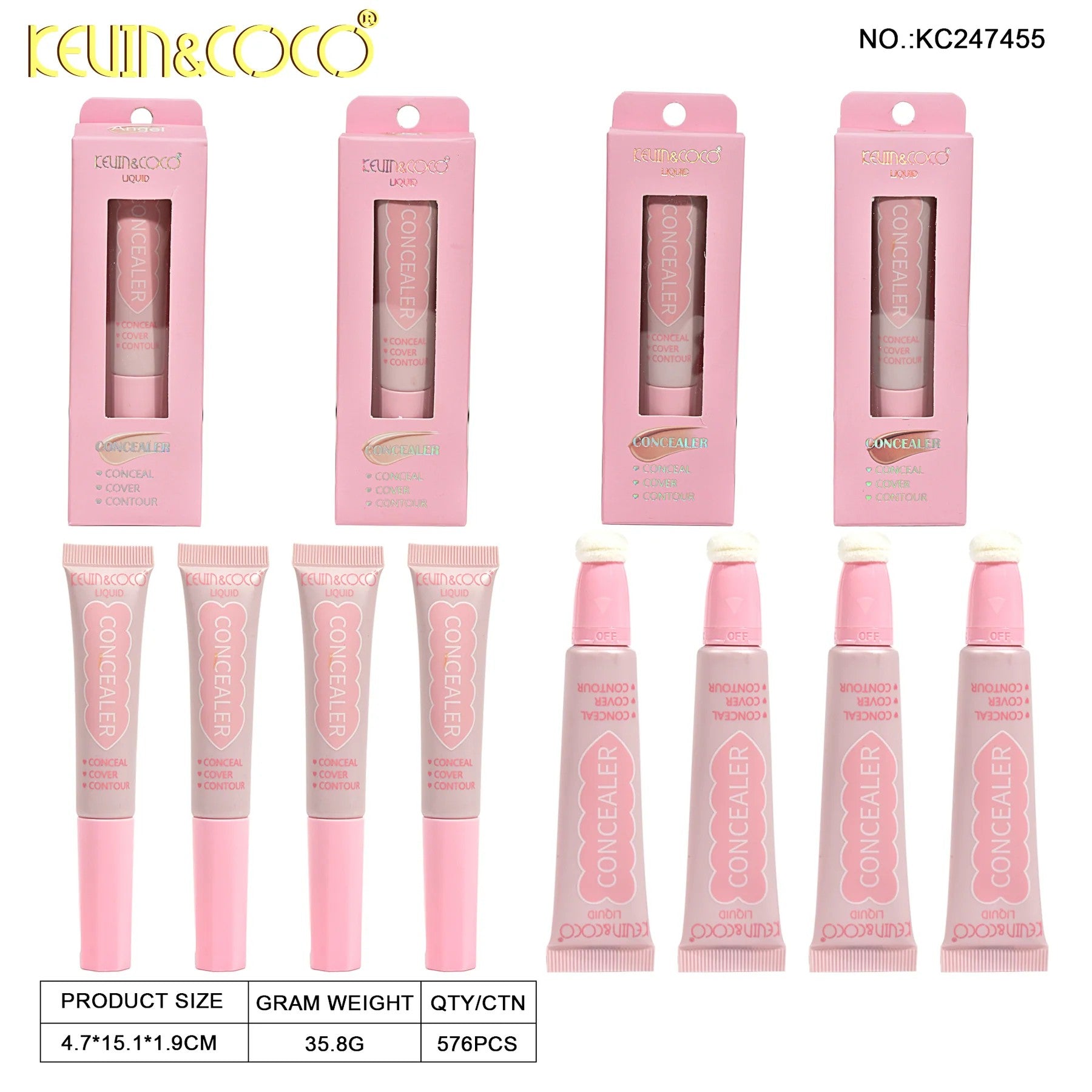 Pack of 24 - Concealer - KC247455 - Kevin & Coco