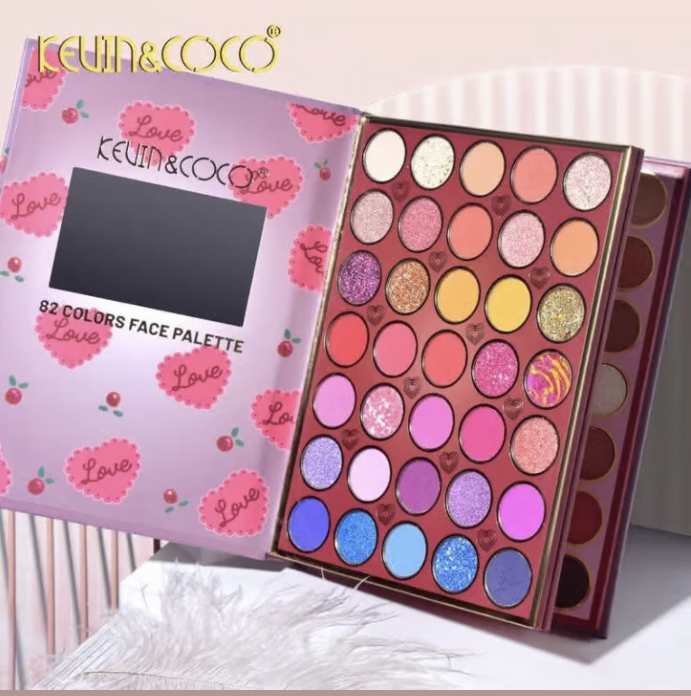Set of 6 - 82-Color Cherry Girl Palette - KC221379 - Kevin & Coco